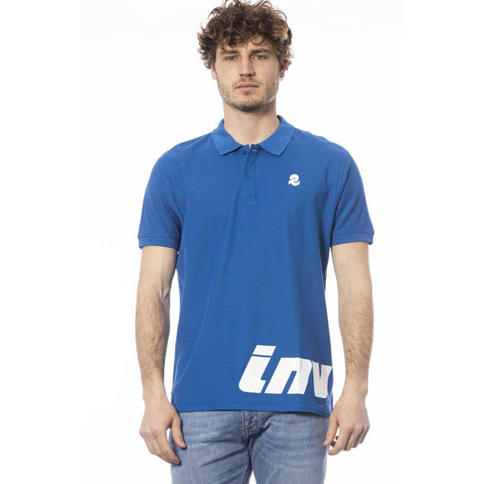 Invicta Blue Cotton Men Polo Shirt $150.00 Invicta Luzworld