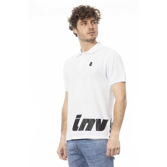 Invicta White Cotton Men Polo Shirt $150.00 Invicta Luzworld