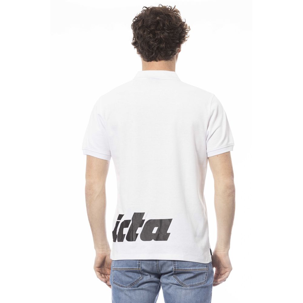 Invicta White Cotton Men Polo Shirt $150.00 Invicta Luzworld
