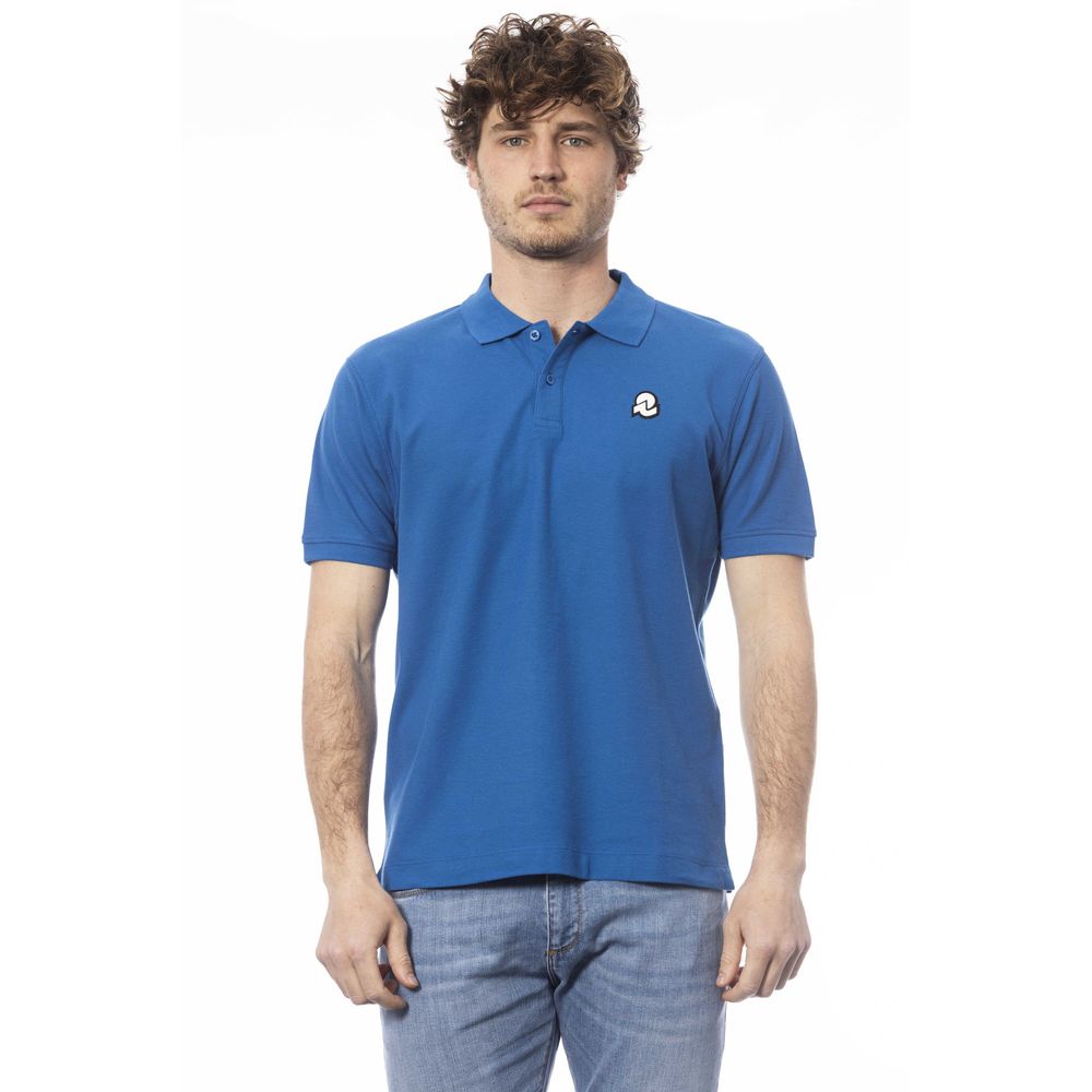 Invicta Blue Cotton Men Polo Shirt $150.00 Invicta Luzworld
