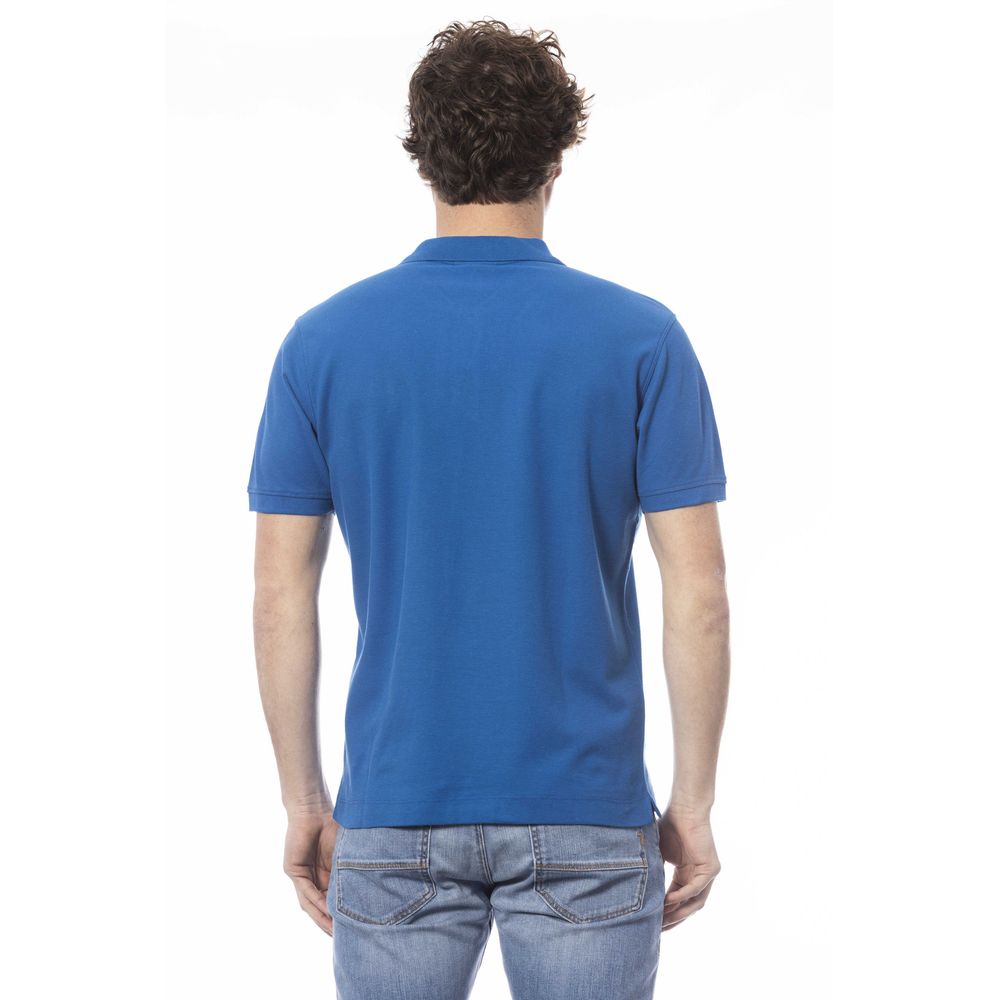 Invicta Blue Cotton Men Polo Shirt $150.00 Invicta Luzworld
