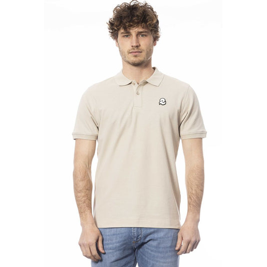Invicta Beige Cotton Men Polo Shirt $150.00 Invicta Luzworld