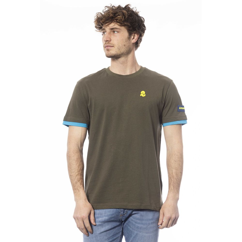 Invicta Green Cotton Men T-Shirt $147.00 Invicta Luzworld