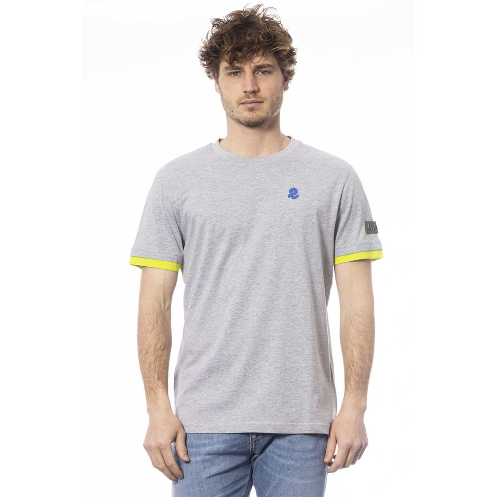 Invicta Gray Cotton Men T-Shirt $147.00 Invicta Luzworld
