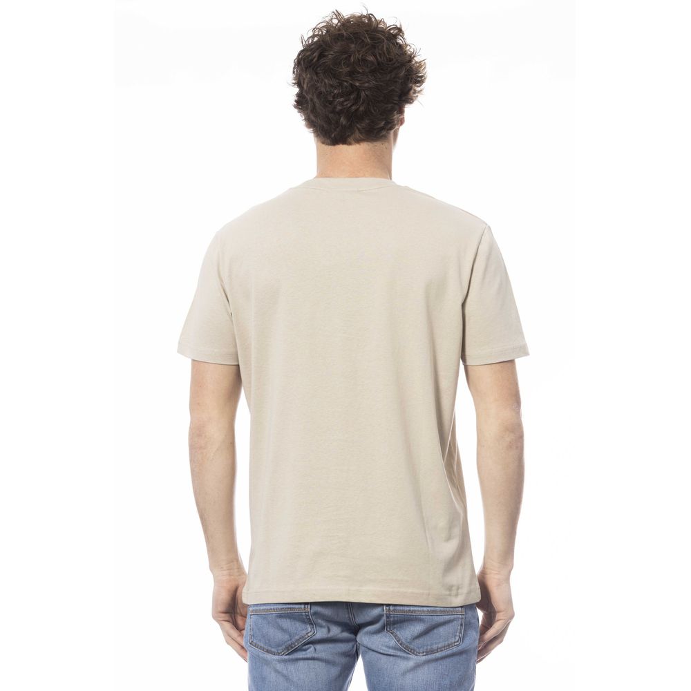 Invicta Beige Cotton Men T-Shirt $139.00 Invicta Luzworld