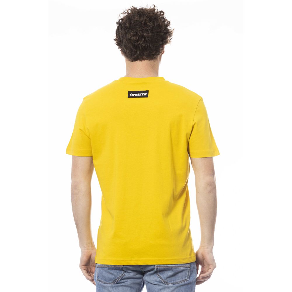 Invicta Yellow Cotton Men T-Shirt $139.00 Invicta Luzworld