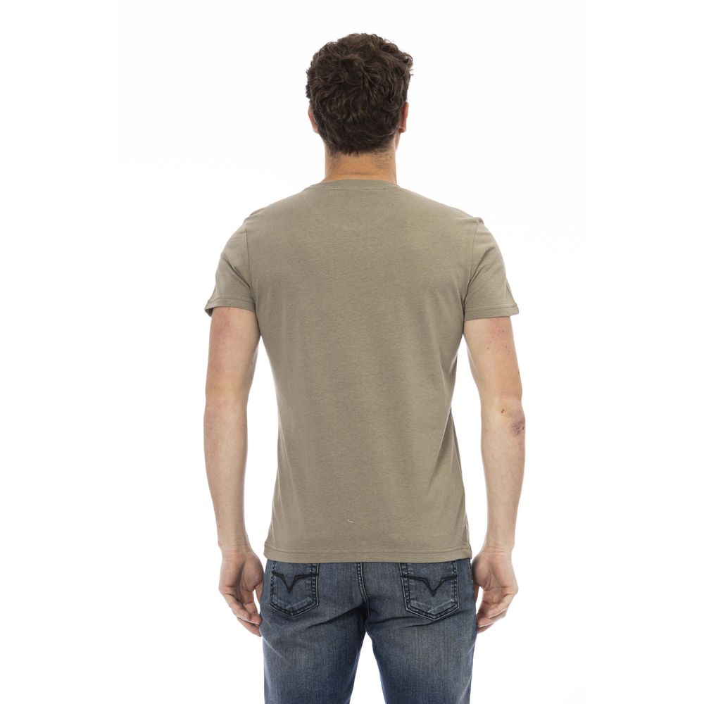 Trussardi Action Green Cotton Men T-Shirt $130.00 Trussardi Action Luzworld