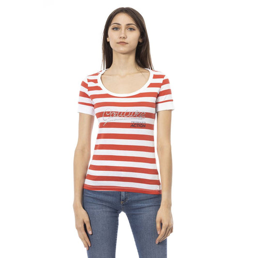 Trussardi Action Multicolor Cotton Women T-Shirt $131.00 Trussardi Action Luzworld