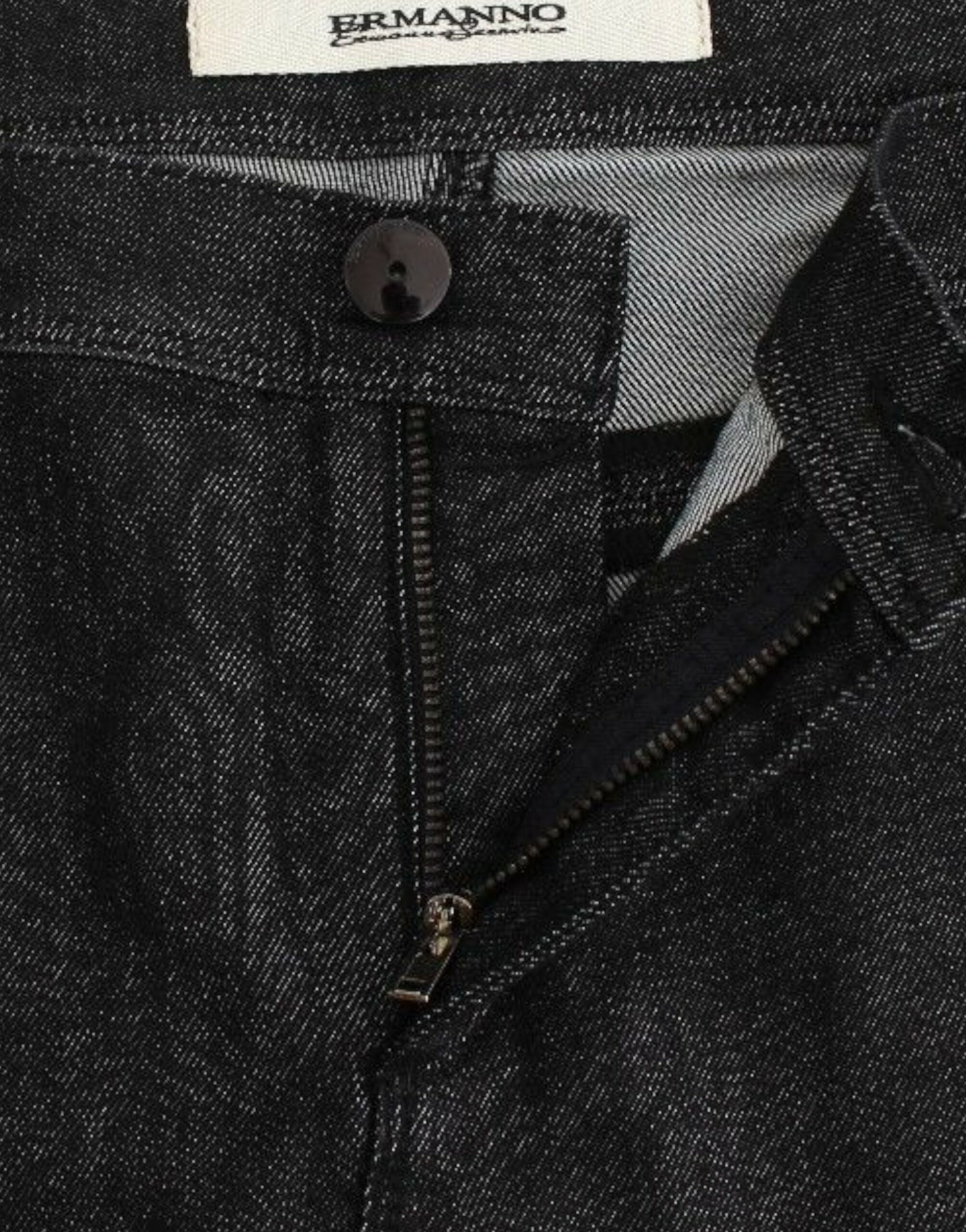 Ermanno Scervino Black Slim Jeans Denim Pants Skinny Leg Stretch $614.00 Ermanno Scervino Luzworld
