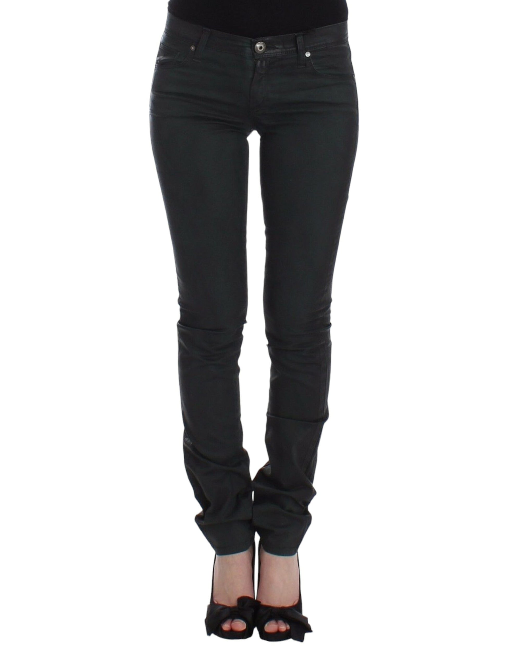 Ermanno Scervino Green Slim Jeans Denim Pants Straight Leg Stretch $562.00 Ermanno Scervino Luzworld