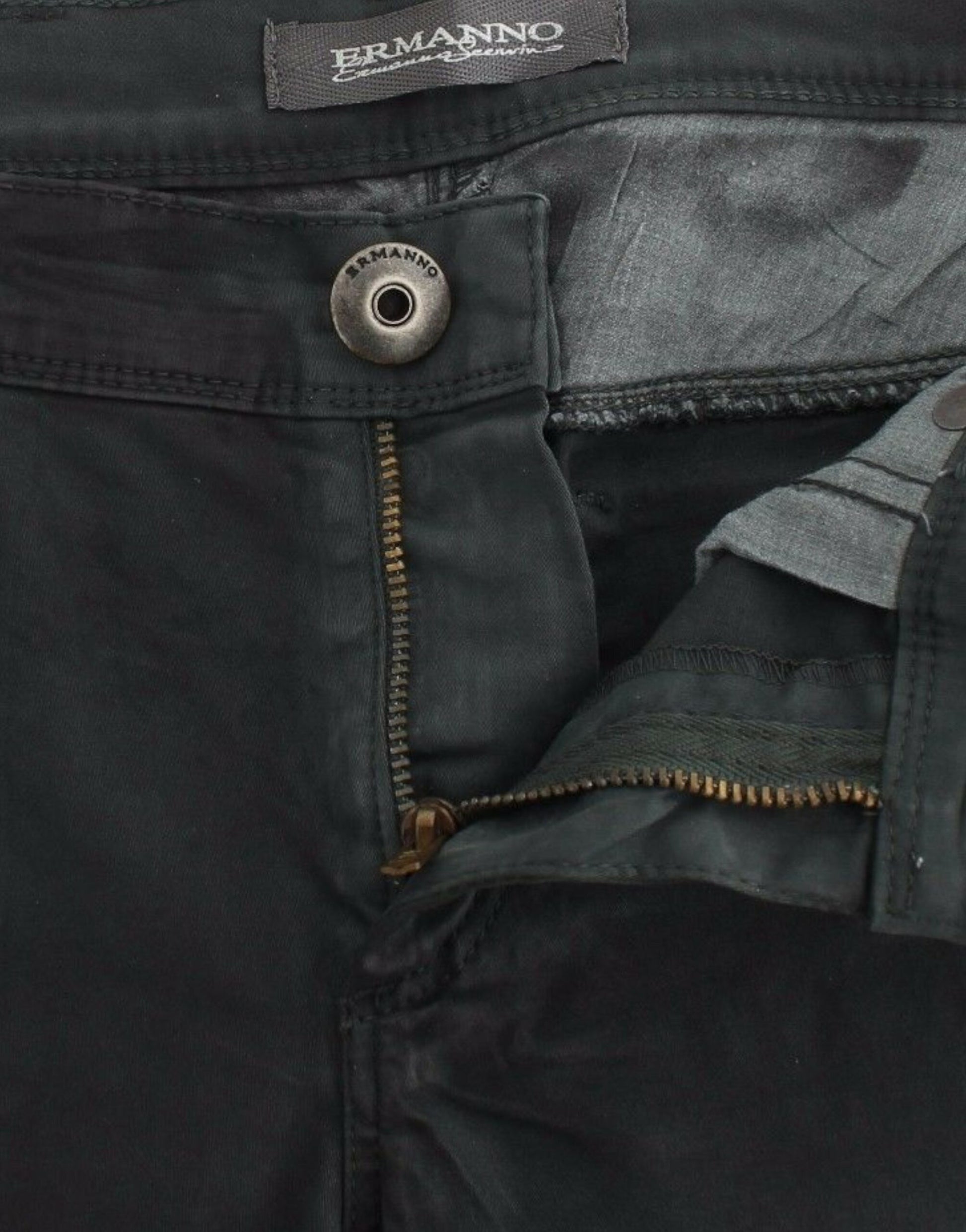 Ermanno Scervino Green Slim Jeans Denim Pants Straight Leg Stretch $562.00 Ermanno Scervino Luzworld
