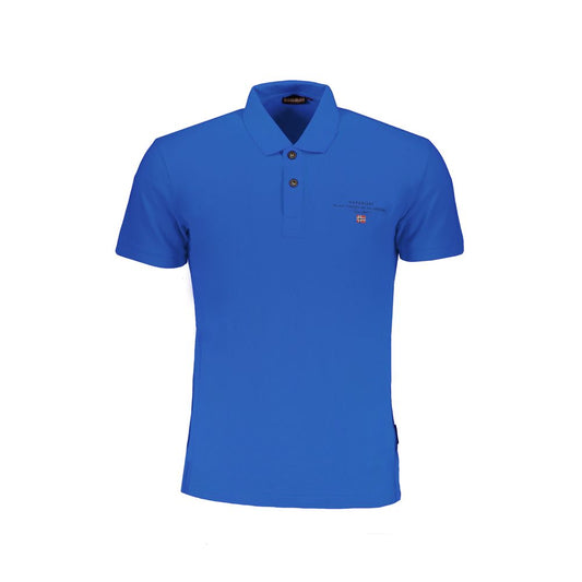 Napapijri Blue Cotton Polo Shirt $163.00 Napapijri Luzworld