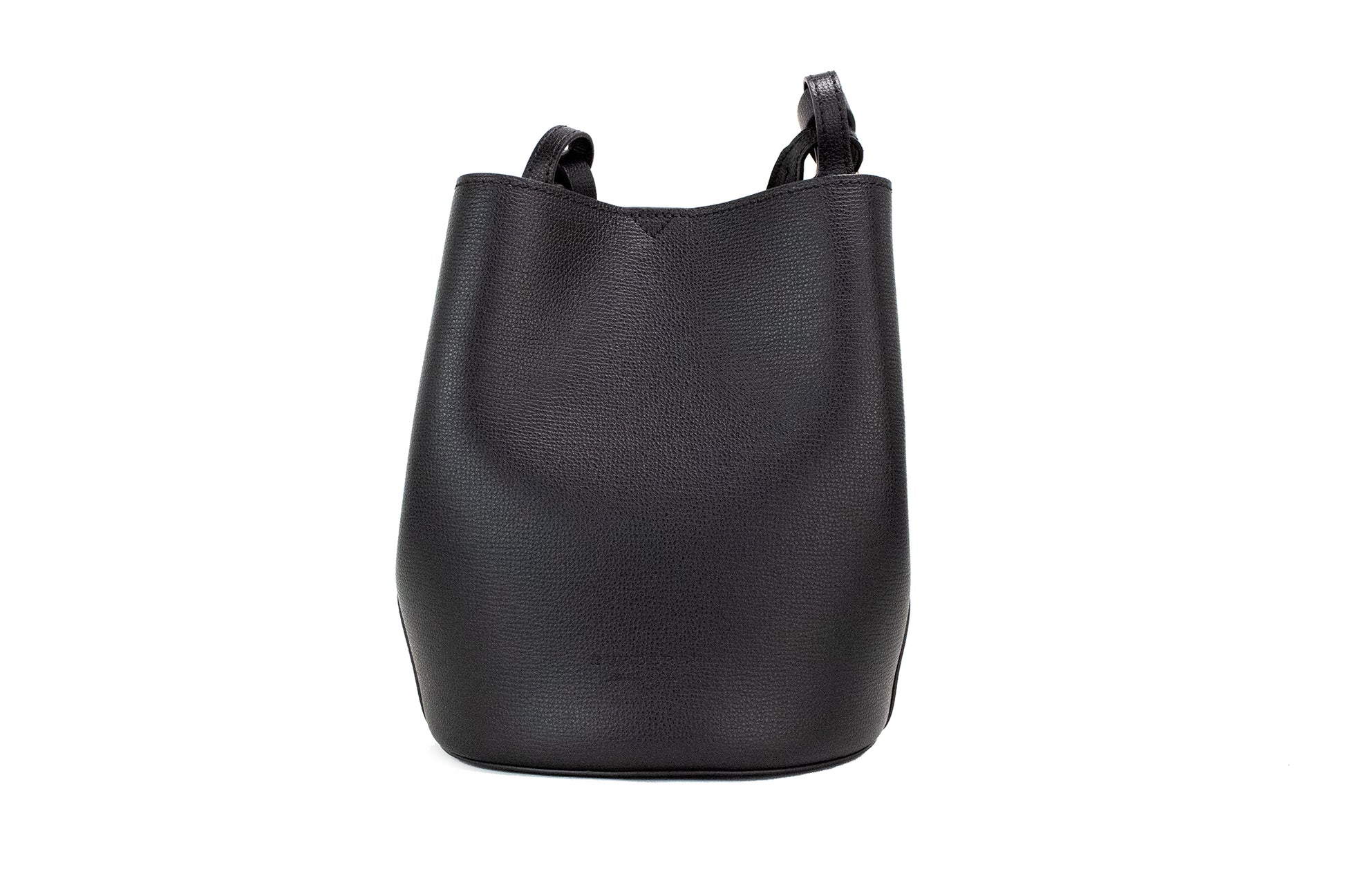 Burberry Lorne Small Black Haymarket Check Pebble Leather Bucket Handbag Purse $1575.00 Burberry Luzworld