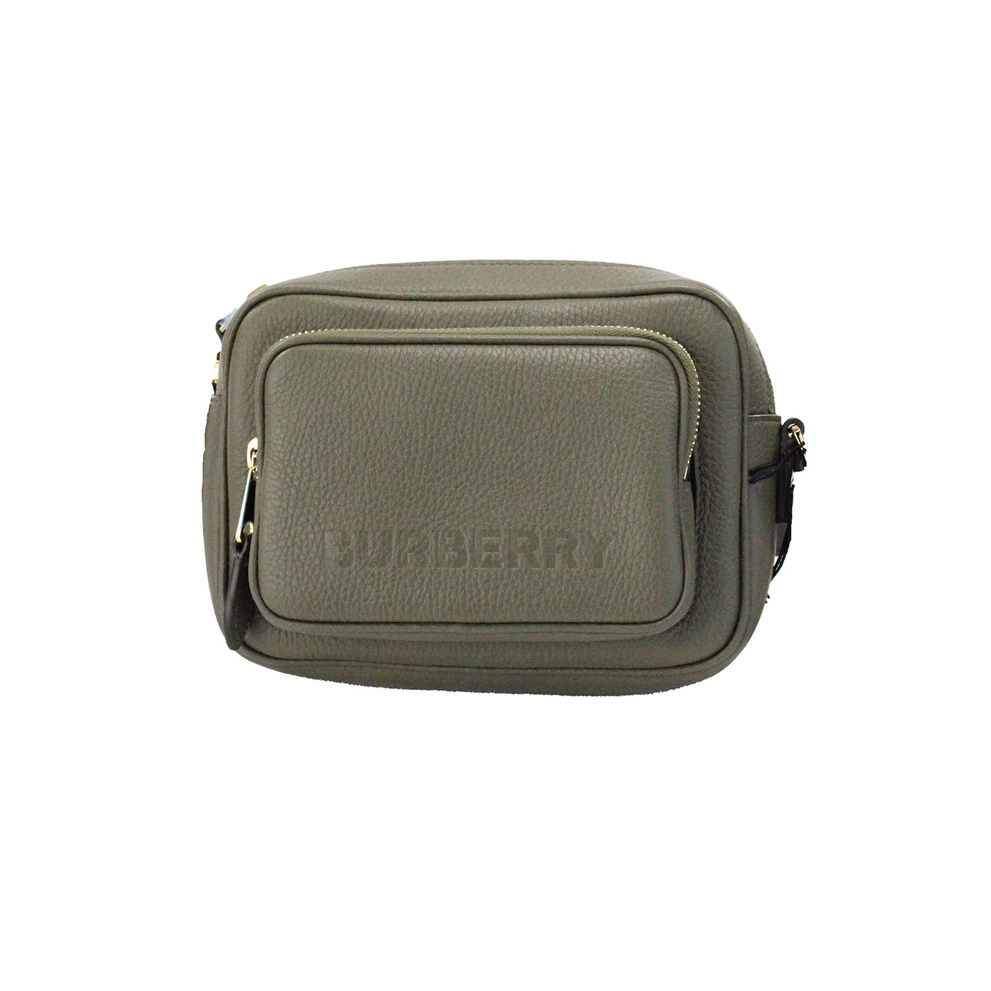 Burberry Small Branded Dark Fern Green Grainy Leather Camera Crossbody Bag $2245.00 Burberry Luzworld
