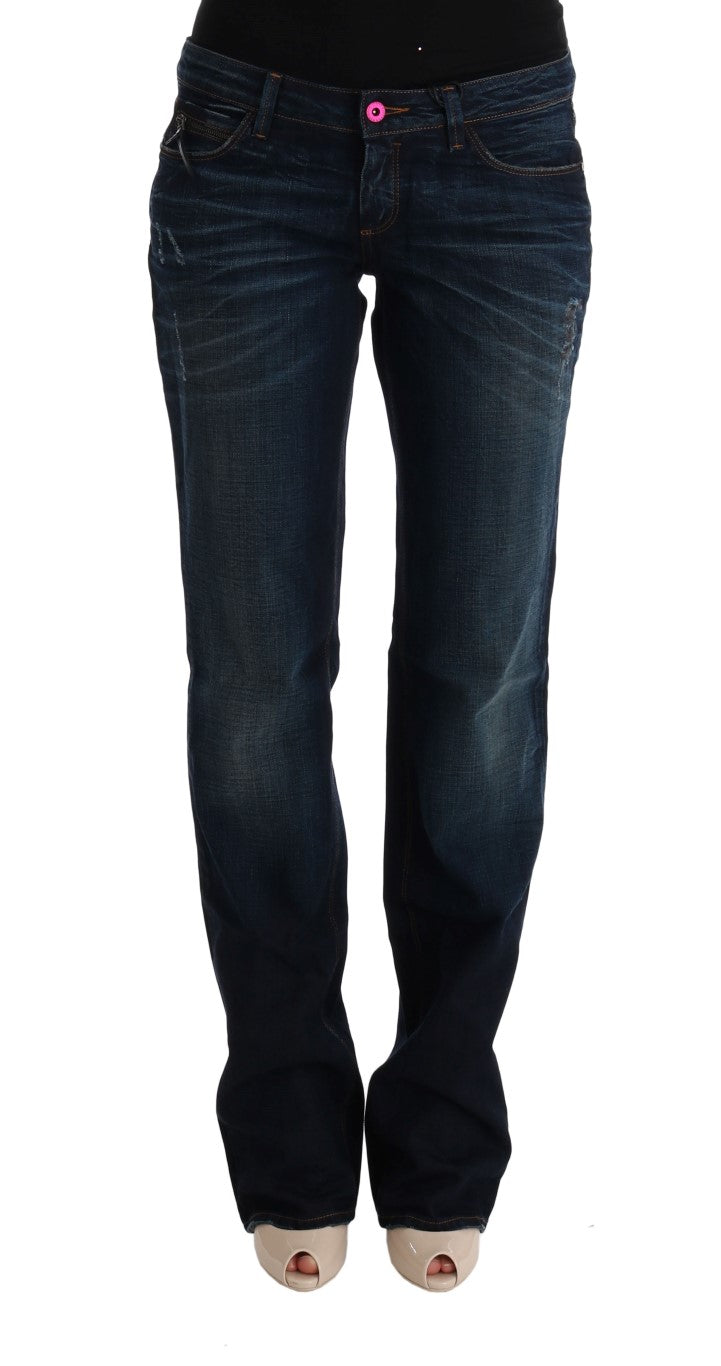 Costume National Blue Cotton Regular Fit Denim Jeans $525.00 Costume National Luzworld