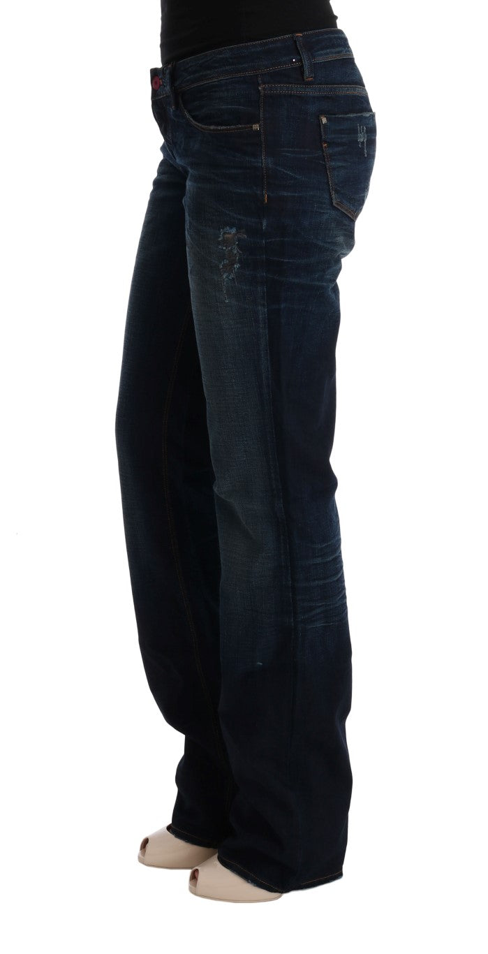 Costume National Blue Cotton Regular Fit Denim Jeans $525.00 Costume National Luzworld