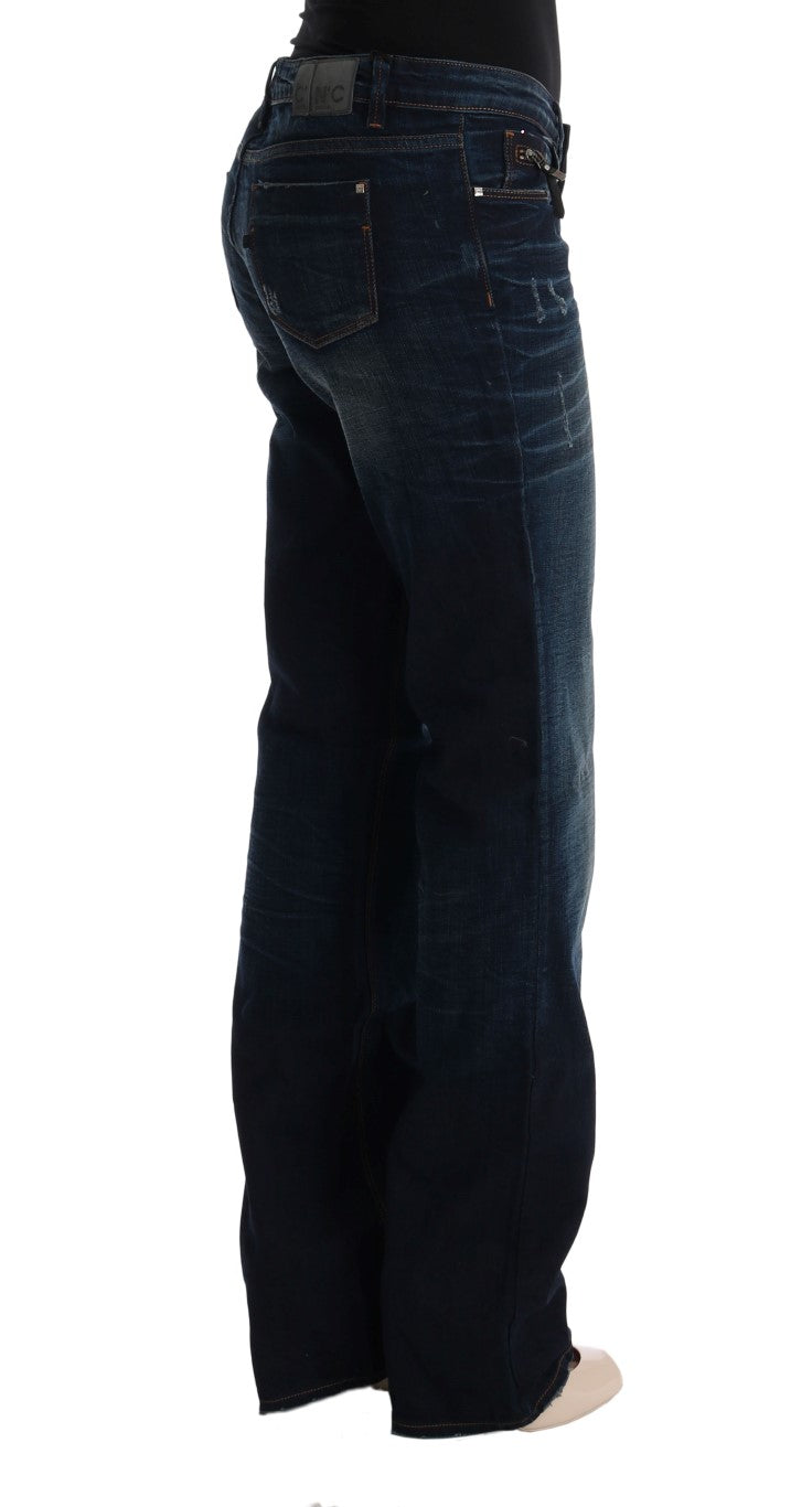 Costume National Blue Cotton Regular Fit Denim Jeans $525.00 Costume National Luzworld