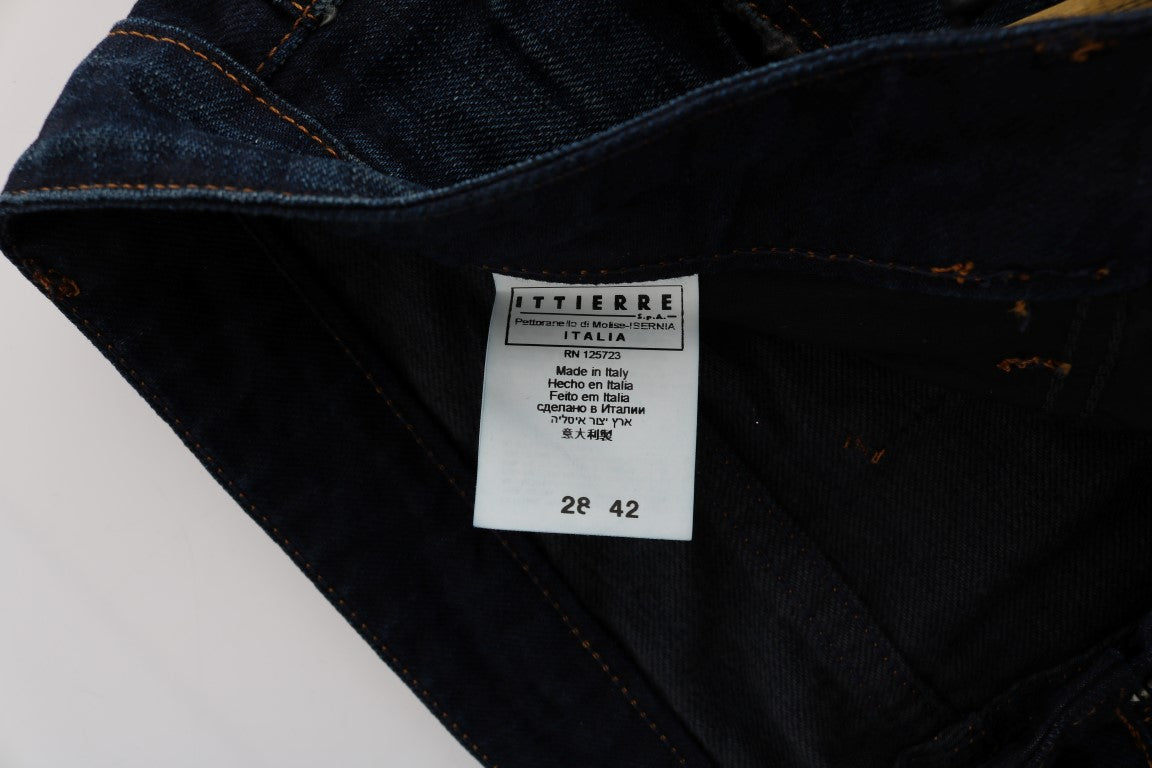 Costume National Blue Cotton Regular Fit Denim Jeans $525.00 Costume National Luzworld