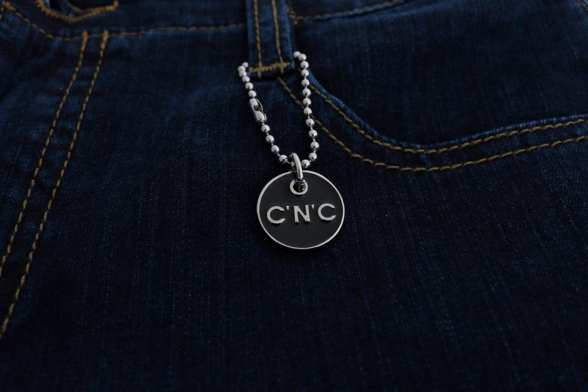 Costume National Blue Cotton Bootcut Flared Jeans $525.00 Costume National Luzworld