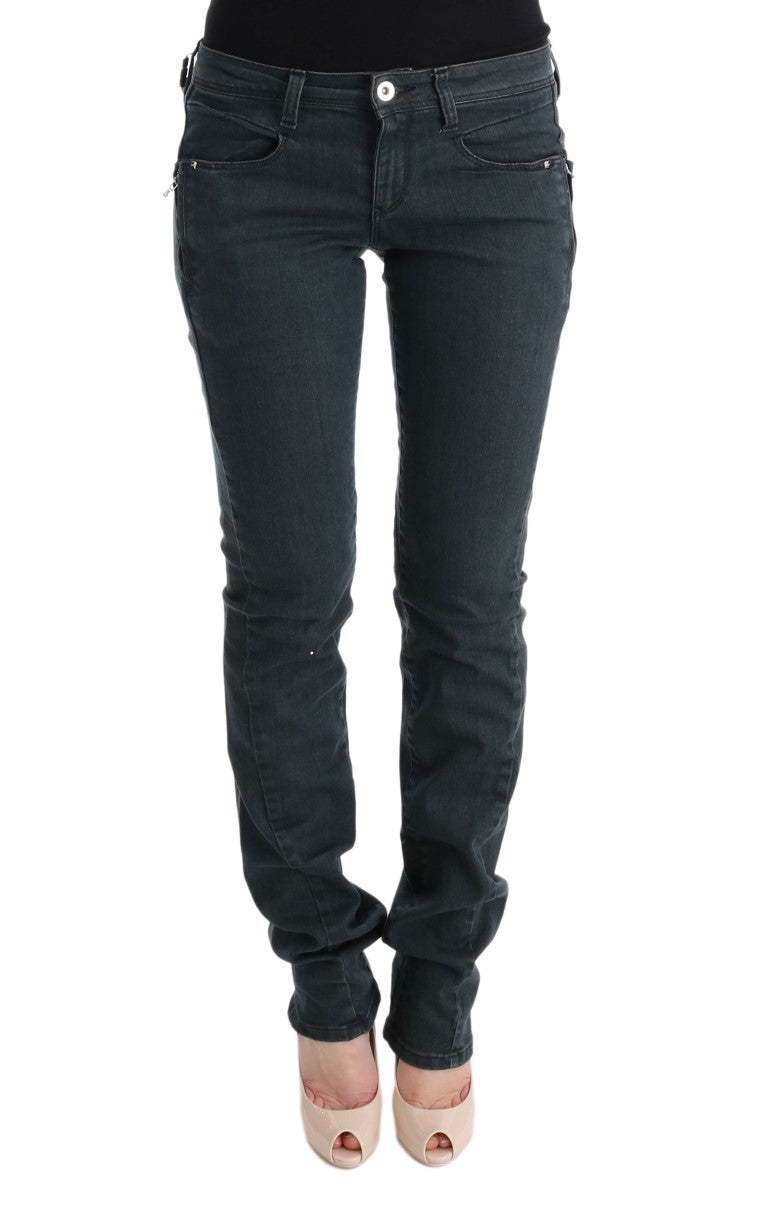 Costume National Gray Cotton Superslim Denim Jeans $525.00 Costume National Luzworld