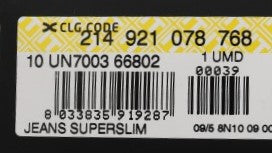 Costume National Gray Cotton Superslim Denim Jeans $525.00 Costume National Luzworld