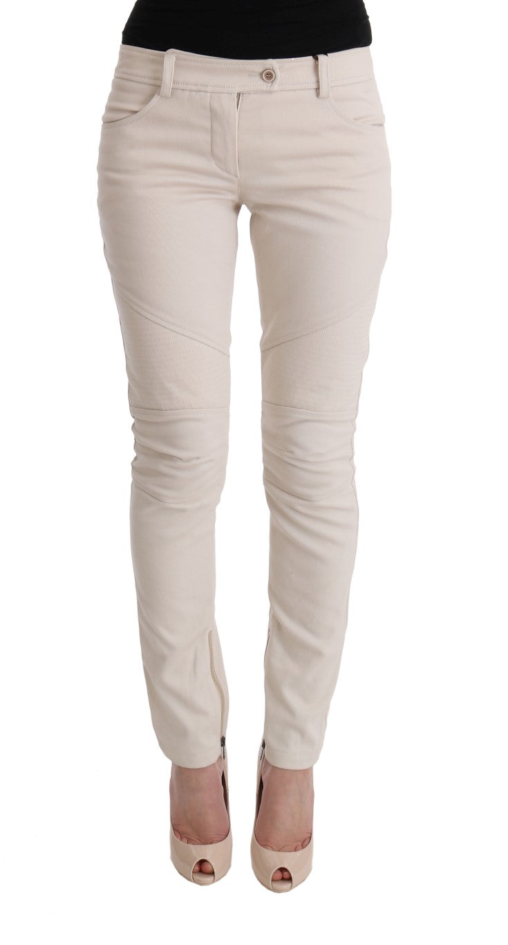 Ermanno Scervino White Slim Fit Casual Jeans $713.00 Ermanno Scervino Luzworld