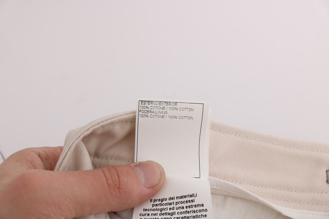 Ermanno Scervino White Slim Fit Casual Jeans $713.00 Ermanno Scervino Luzworld