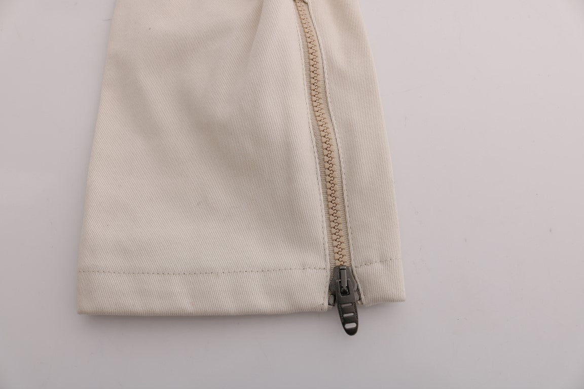 Ermanno Scervino White Slim Fit Casual Jeans $713.00 Ermanno Scervino Luzworld