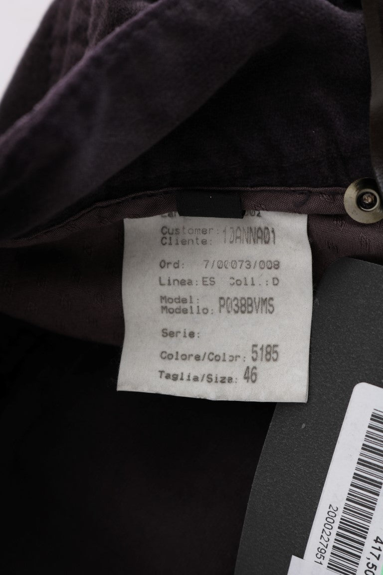 Ermanno Scervino Brown Cotton Cropped Casual Pants $765.00 Ermanno Scervino Luzworld