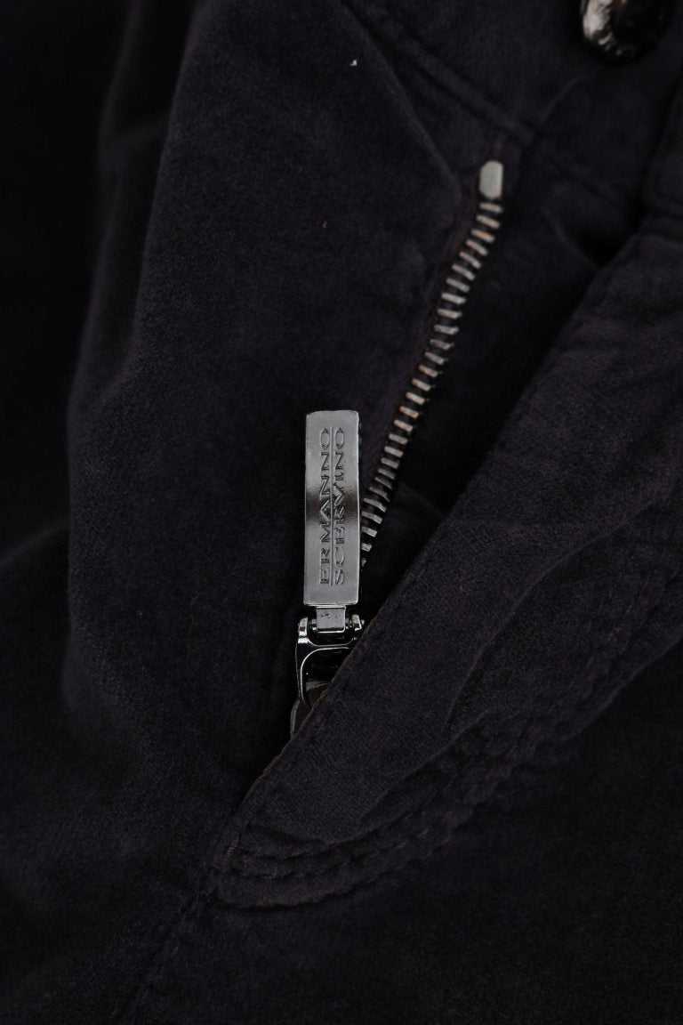 Ermanno Scervino Brown Cotton Cropped Casual Pants $765.00 Ermanno Scervino Luzworld