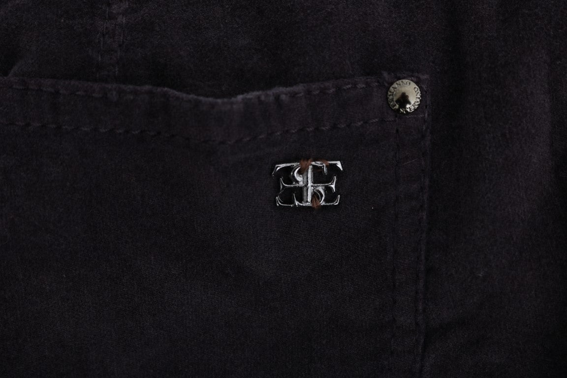 Ermanno Scervino Brown Cotton Cropped Casual Pants $765.00 Ermanno Scervino Luzworld