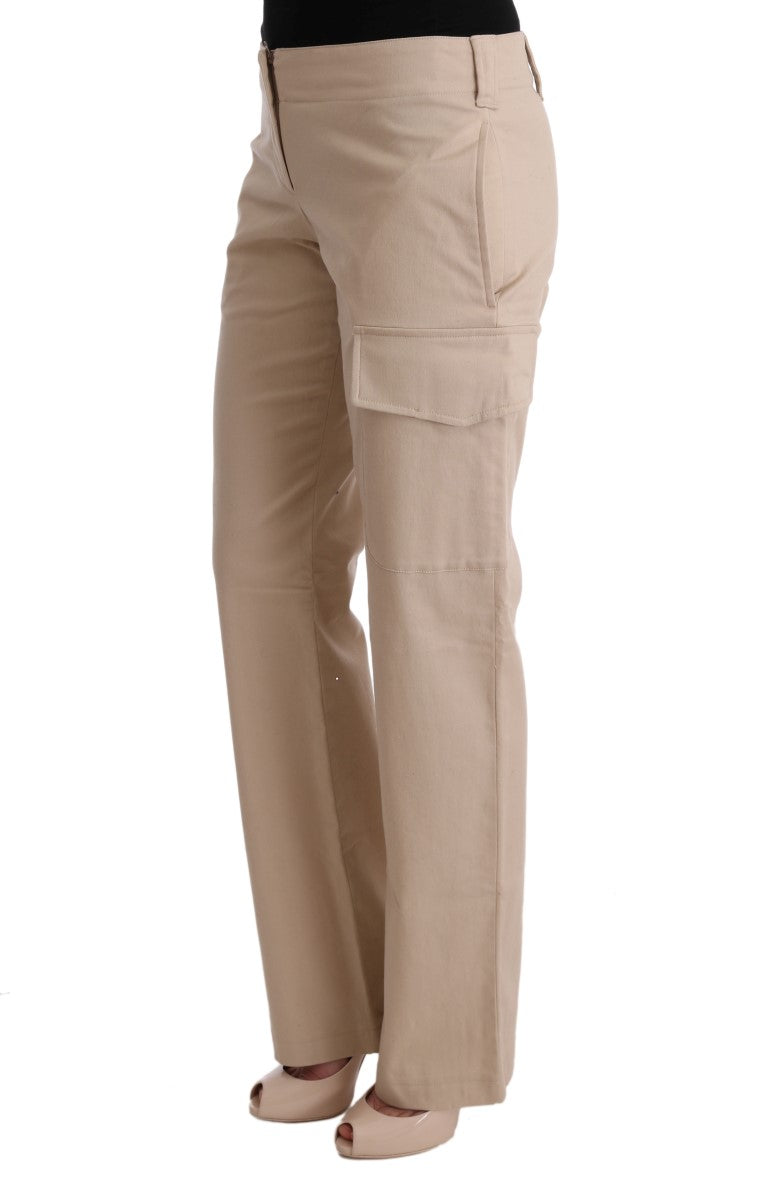 Ermanno Scervino Beige Cotton Wool Regular Fit Pants $713.00 Ermanno Scervino Luzworld