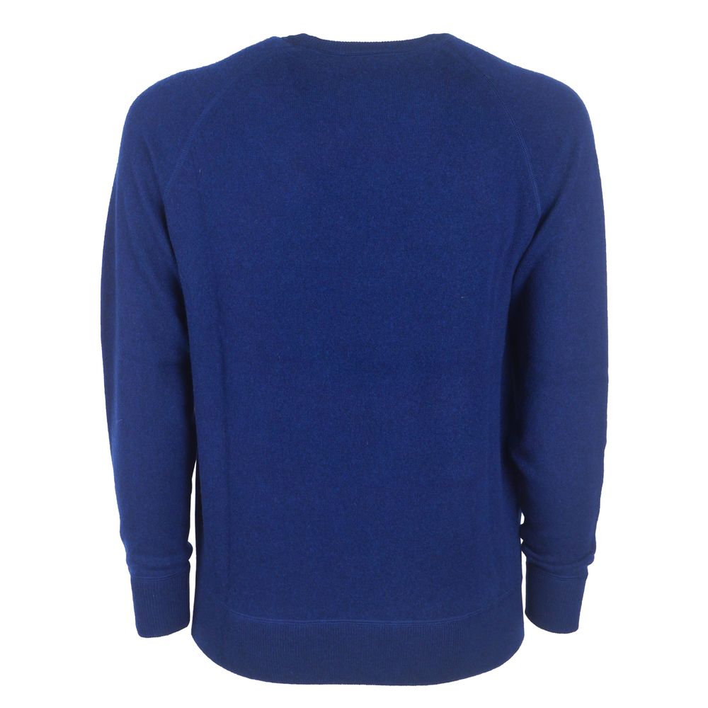 Emilio Romanelli Blue Cashmere Men Sweater $626.00 Emilio Romanelli Luzworld