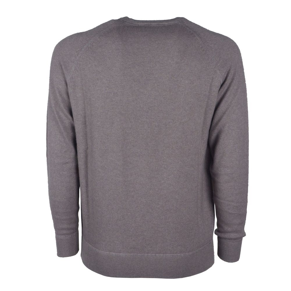 Emilio Romanelli Gray Cashmere Men Sweater $626.00 Emilio Romanelli Luzworld
