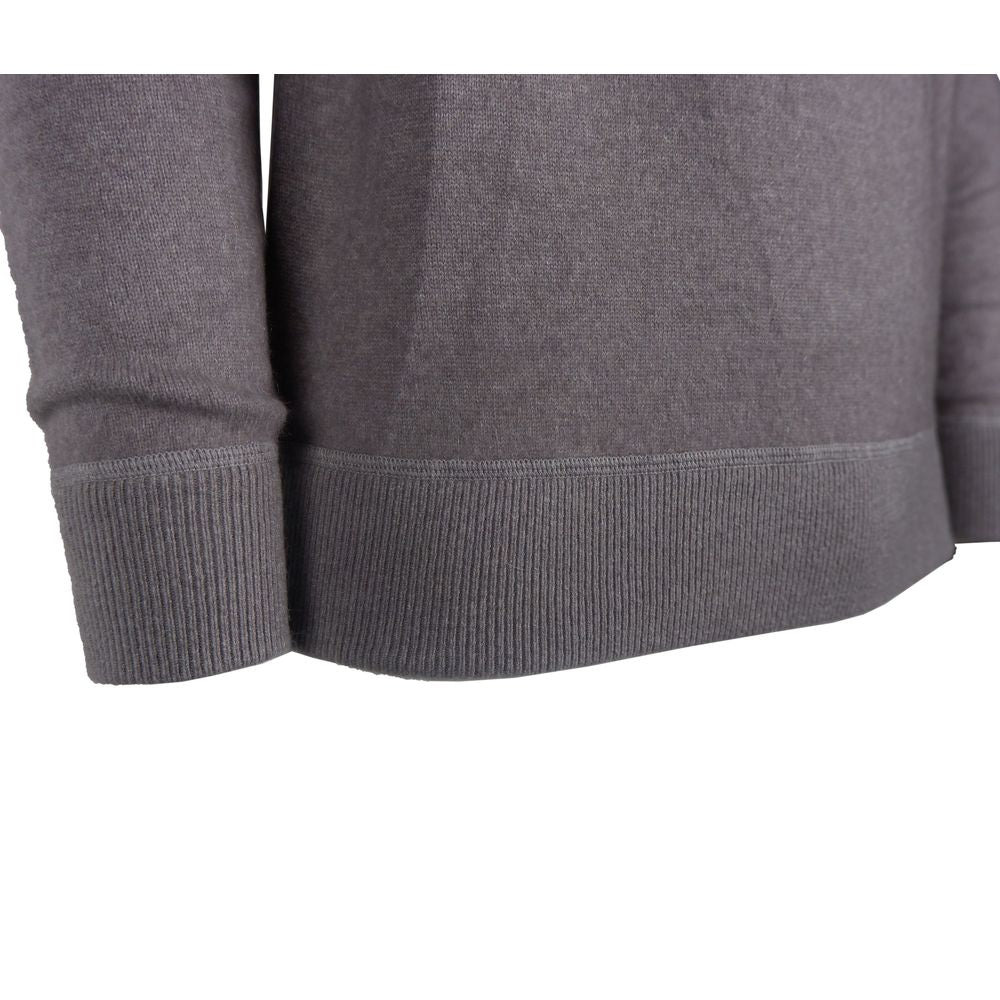 Emilio Romanelli Gray Cashmere Men Sweater $626.00 Emilio Romanelli Luzworld