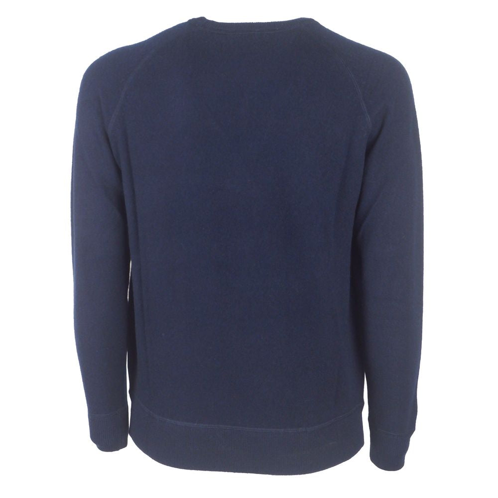 Emilio Romanelli Blue Cashmere Men Sweater $626.00 Emilio Romanelli Luzworld