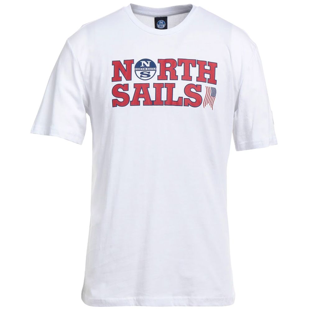 North Sails Elegant White Cotton Logo Tee $129.00 North Sails Luzworld