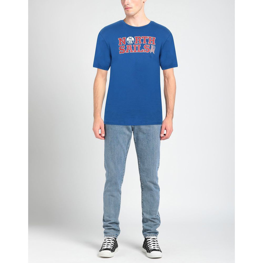 North Sails Light Blue Cotton Men T-Shirt $129.00 North Sails Luzworld