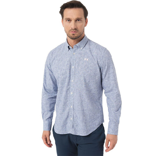 La Martina Elegant Checkered Cotton Shirt with Embroidered Logo $226.00 La Martina Luzworld