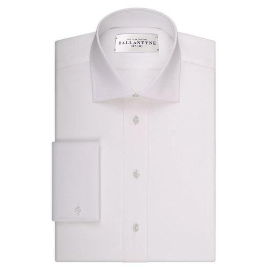 Ballantyne White Cotton Men's Shirt $501.00 Ballantyne Luzworld