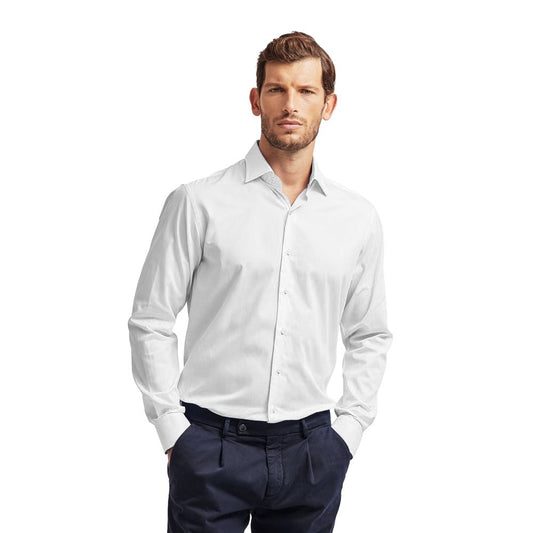 Ballantyne White Cotton Men's Shirt $501.00 Ballantyne Luzworld