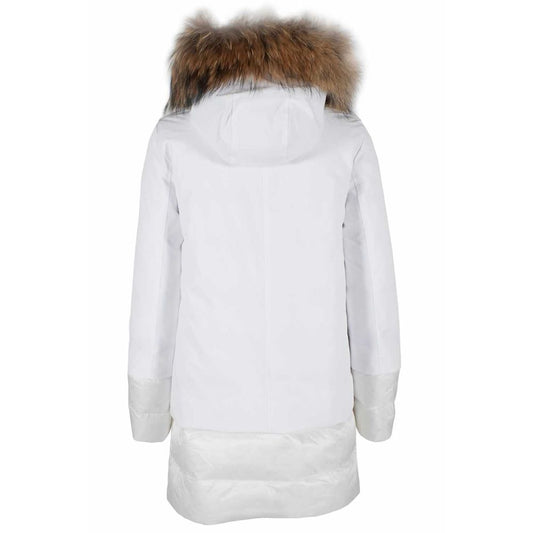 Yes Zee Chic Quilted Nylon Down Jacket with Fur Hood $574.00 Yes Zee Luzworld