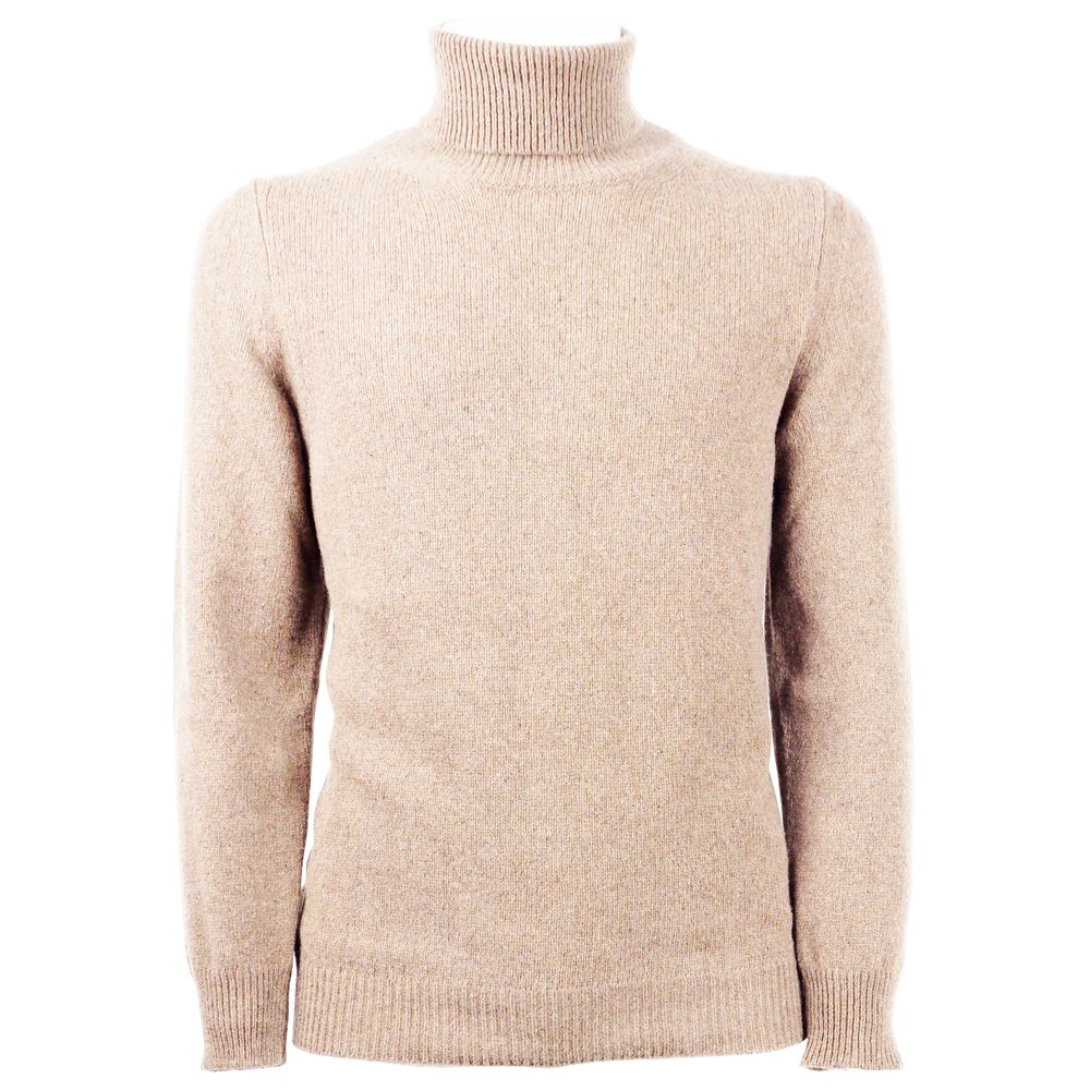 Emilio Romanelli Beige Cashmere Men Sweater $678.00 Emilio Romanelli Luzworld