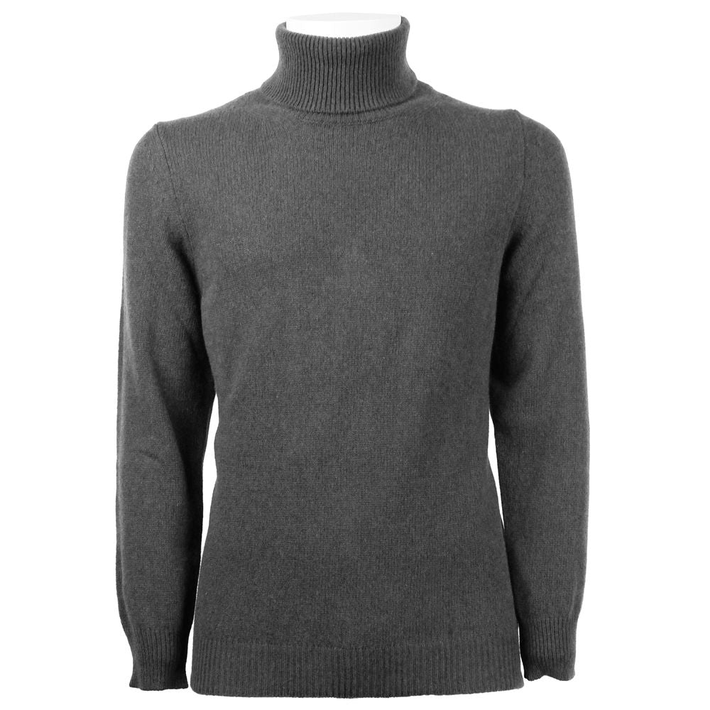Emilio Romanelli Gray Cashmere Men's Turtleneck Sweater $678.00 Emilio Romanelli Luzworld