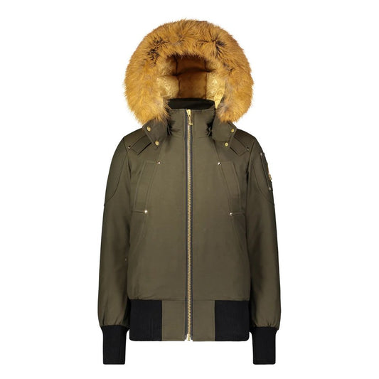 Moose Knuckles Army Nylon Women Bomber Jacket $2100.00 Moose Knuckles Luzworld