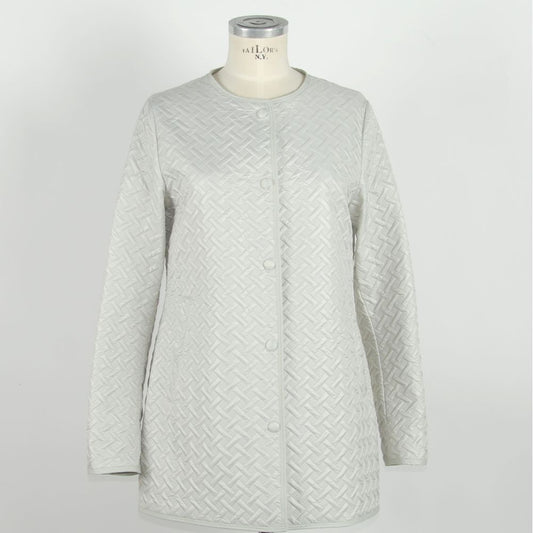 Emilio Romanelli White Polyester Women Jacket $219.00 Emilio Romanelli Luzworld