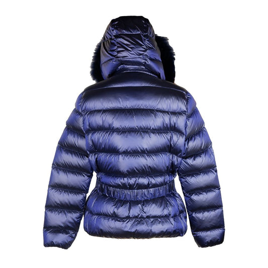 Chic Blue Yes Zee Jacket with Murmasky Fur $600.00 Yes Zee Luzworld