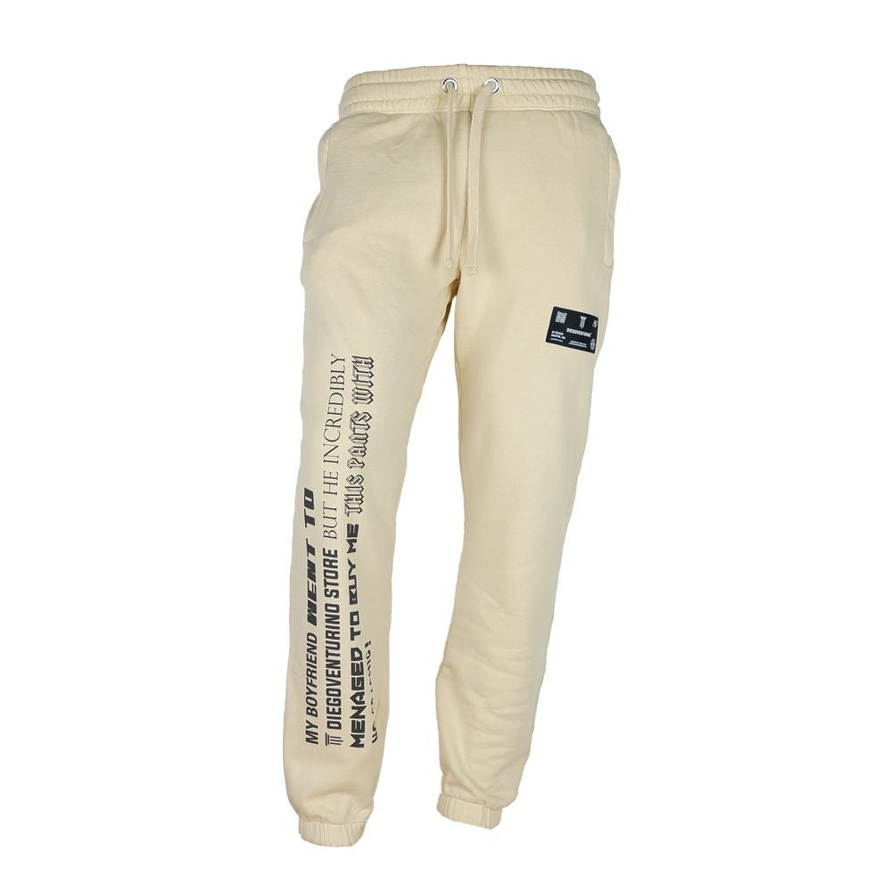 Diego Venturino Beige Cotton Men's Track Trouser $573.00 Diego Venturino Luzworld