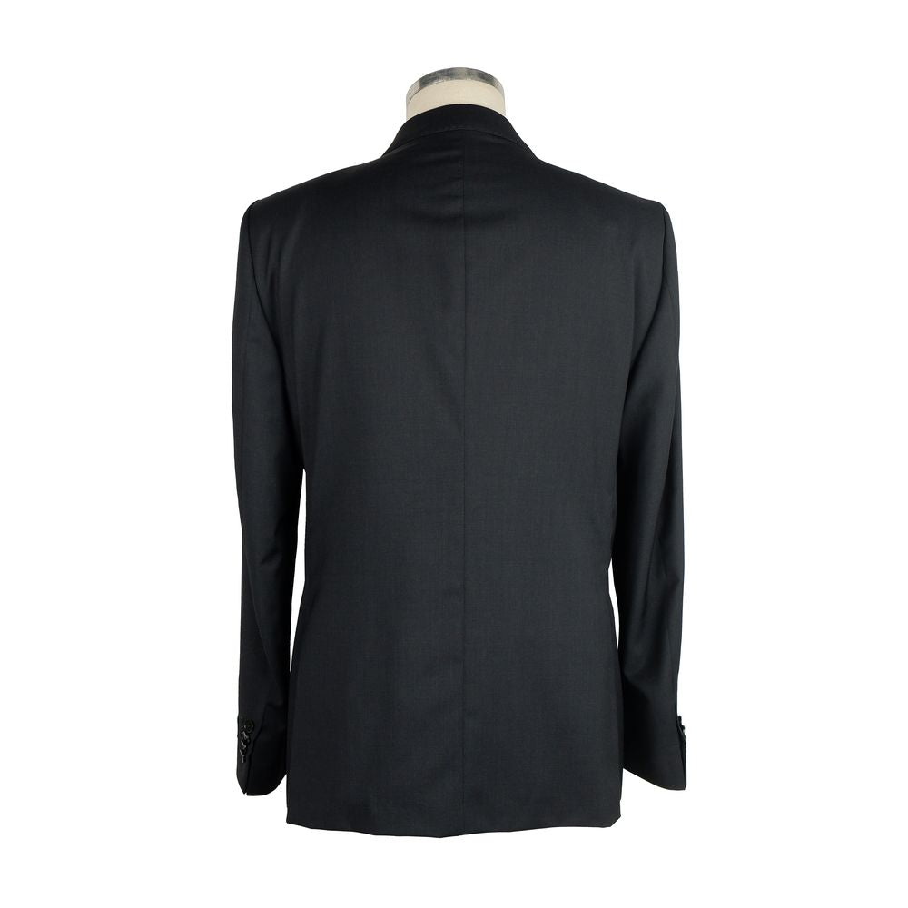 Made in Italy Black Wool Men Suit $858.00 Made in Italy Luzworld