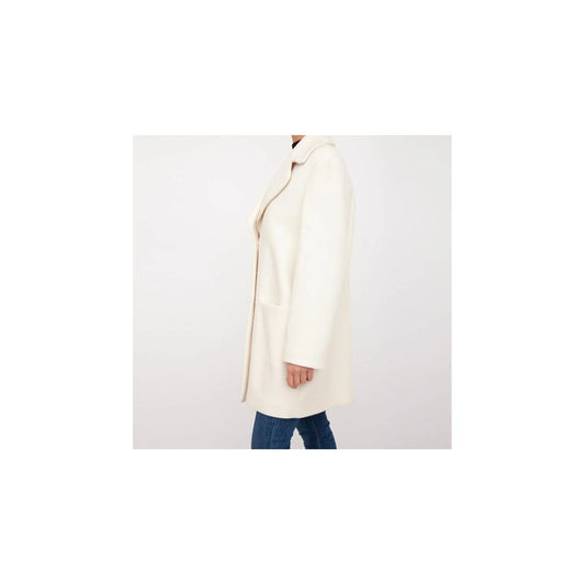 Love Moschino White Wool Women Coat $943.00 Love Moschino Luzworld